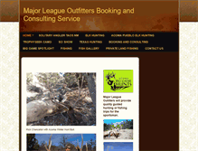 Tablet Screenshot of majorleagueoutfitters.com